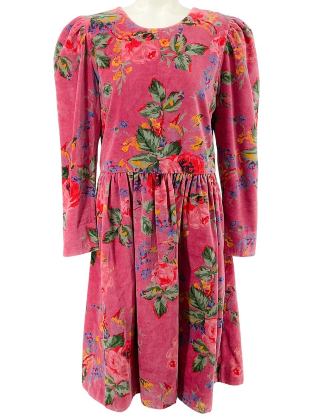 Alix of Bohemia Pink Floral Velvet Dress